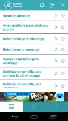 Ringtones para WhatsApp android App screenshot 1